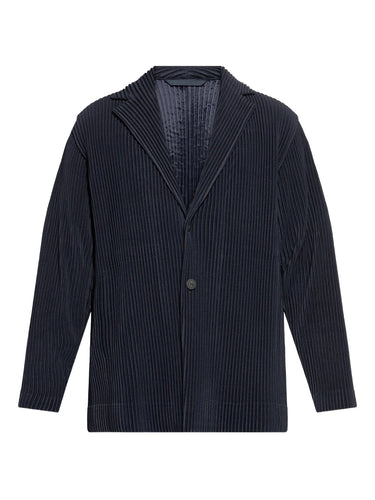 Pleated Blazer in Navy from Homme Plissé Issey Miyake