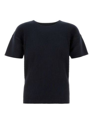 SS25 Short-Sleeve T-Shirt in Navy from Homme Plissé Issey Miyake