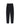 Edge Ensemble Pants in Black by Homme Plissé Issey Miyake, front view of slim-leg black trousers with large plissé pleating, belt loops and two side slit pockets