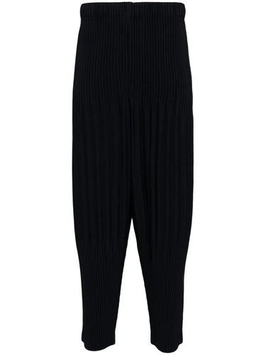 Homme Plissé Issey Miyake - drop crotch pants in navy - 1