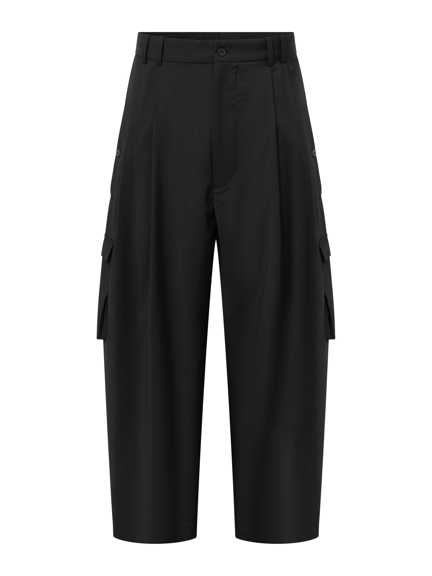 Nathan Wool Cargo Pants in Black from House of the Very Islands