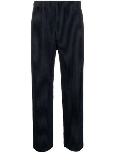 Issey Miyake Homme Plisse pants - Straight Fit Pants navy