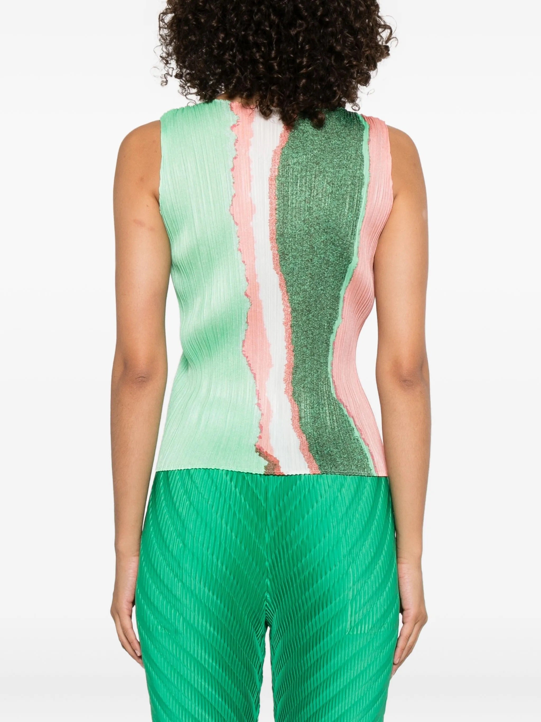 Grainy Shirt - Mint Green-[-Issey Miyake Pleats Please-4
