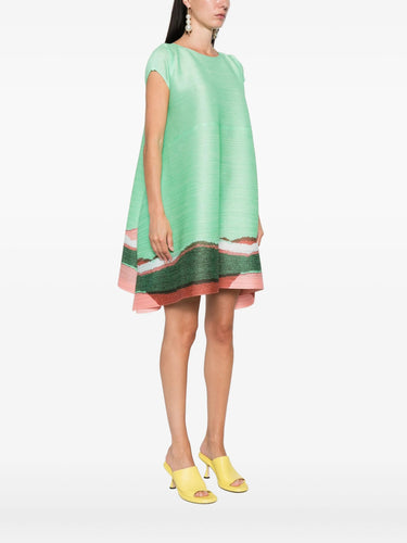 Grainy Tunic in Mint Green from Issey Miyake Pleats Please