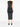 Black pleated sleeveless dress from Pleats Please Issey Miyake on a white background
