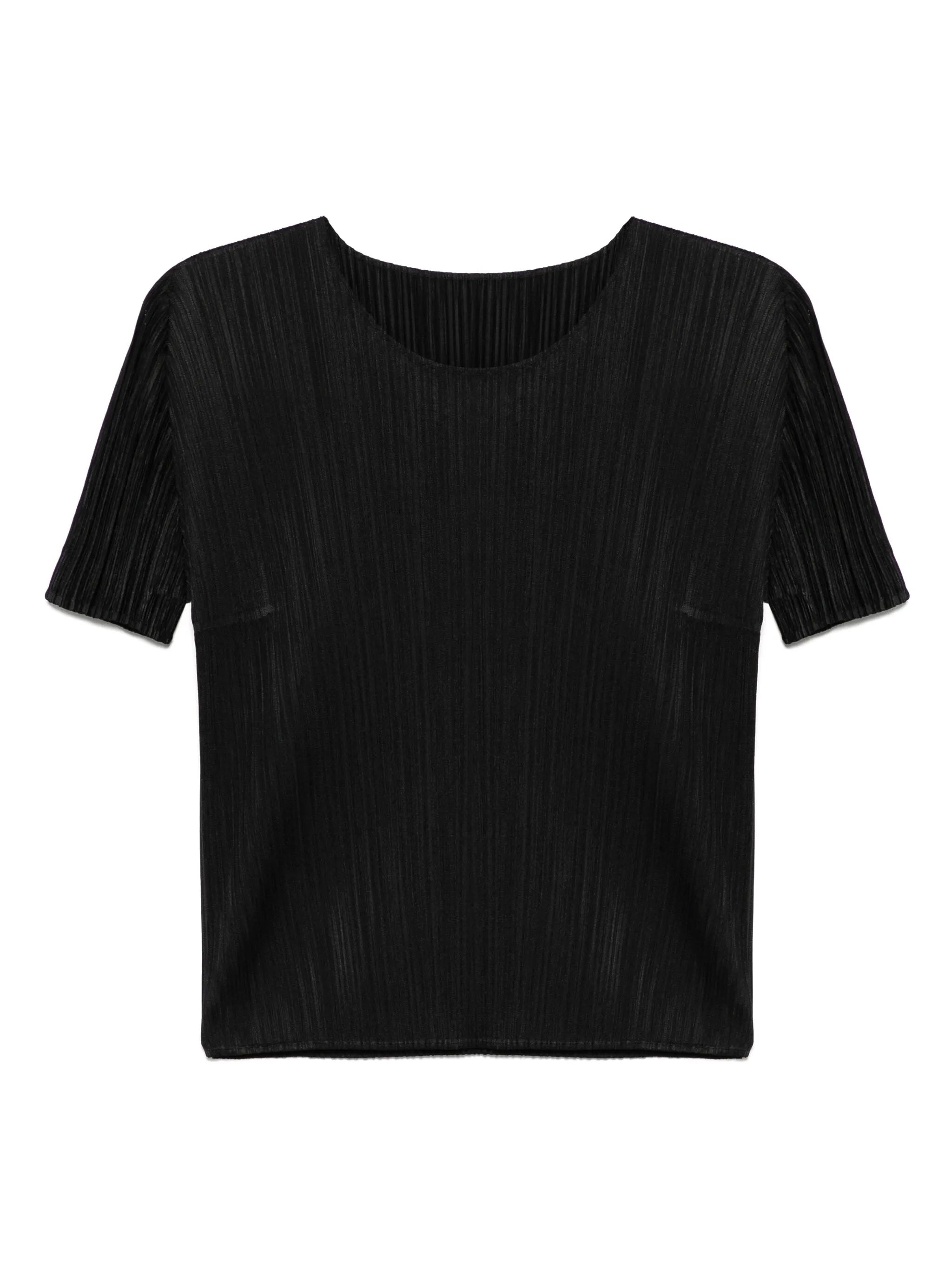 SS25 Basic Top in Black from Issey Miyake Pleats Please