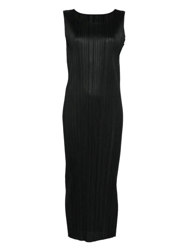 September AW25 Basic Dress - Black-[-Issey Miyake Pleats Please-1