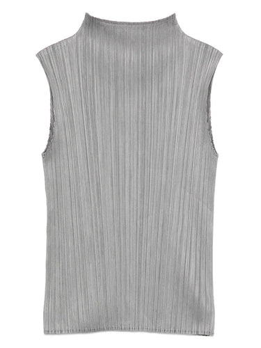 September AW25 Basic Shirt - Gray-[-Issey Miyake Pleats Please-1