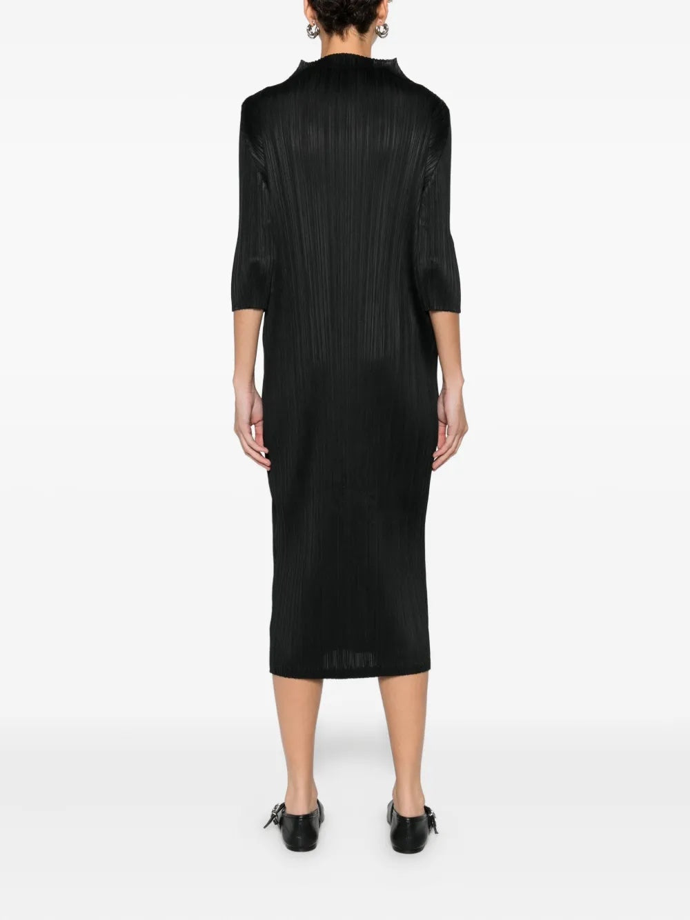 September AW25 Dress - Black-[-Issey Miyake Pleats Please-4