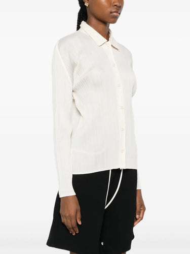 September AW25 Pleats Shirt - Off-White-[-Issey Miyake Pleats Please-3
