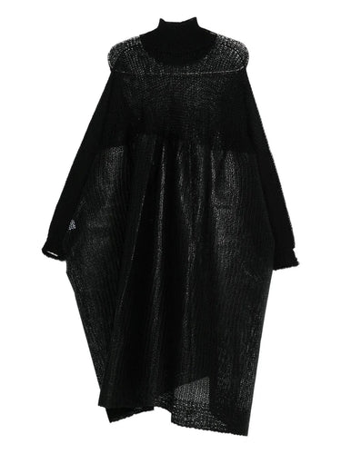 September AW25 Panini Dress - Black-[-Issey Miyake Mainline-1