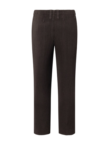 Kersey Pleats Pants in Brown from Homme Plissé Issey Miyake