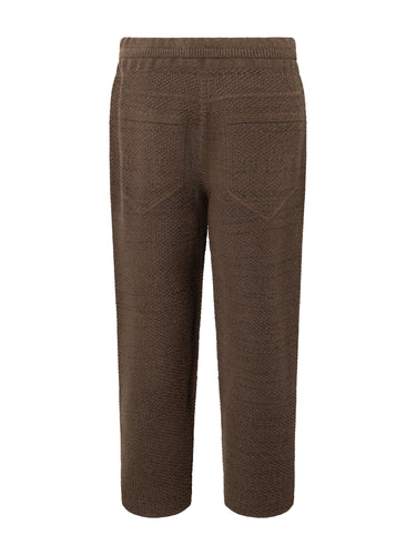 Rustic Knit Pants in Brown from Homme Plissé Issey Miyake