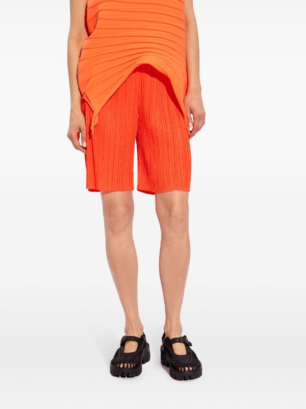 Issey Miyake Pleats Please - MC April Shorts in Habanero