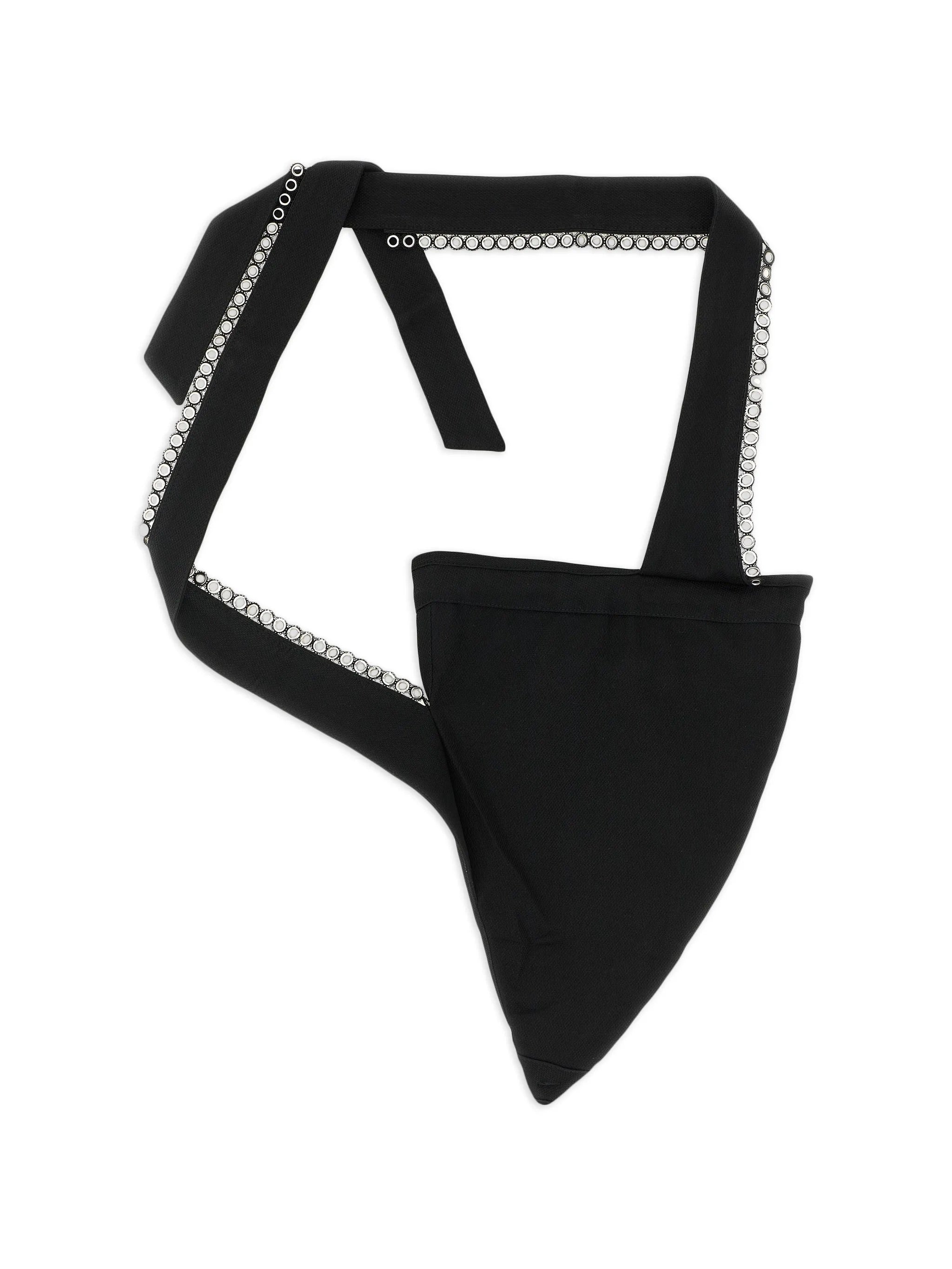 Alternate view of the Kiko Kostadinov Kest Pouch Bag in Space Black.