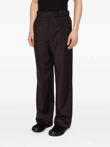 Minna Gathered Trouser - Umber Brown