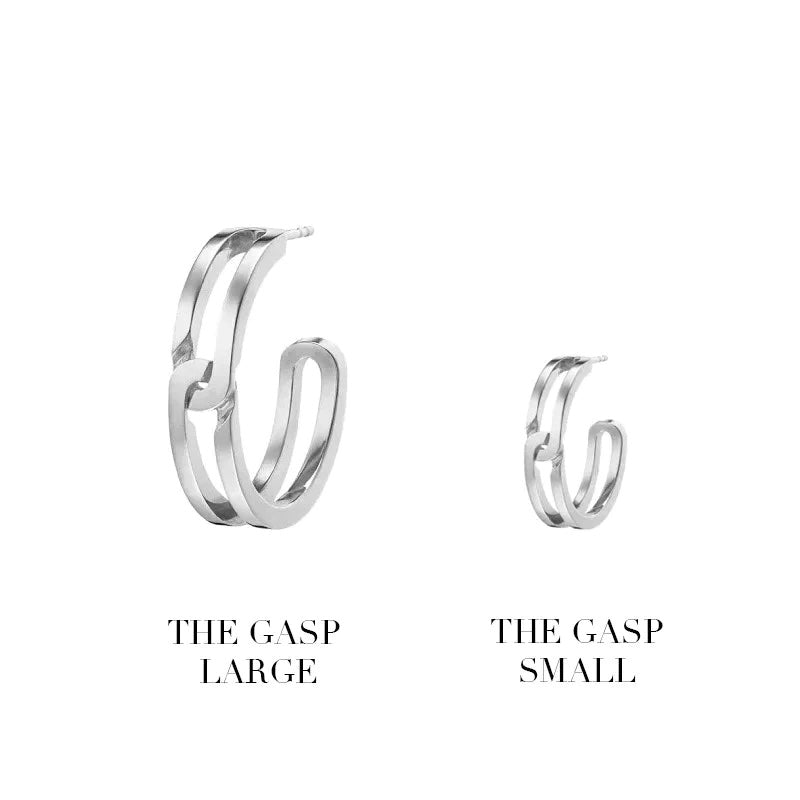Kinraden - The Gasp earring large in silver - 6