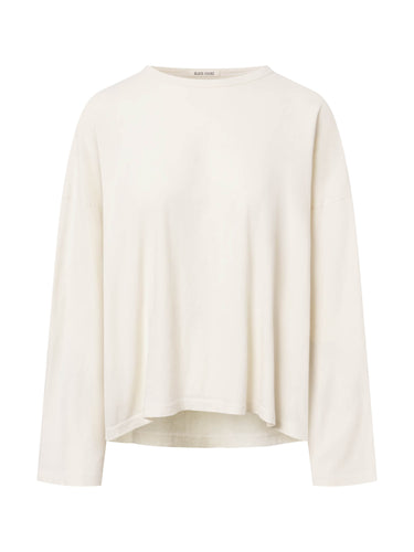 Black Crane - Loose Longsleeve Tee in Ivory