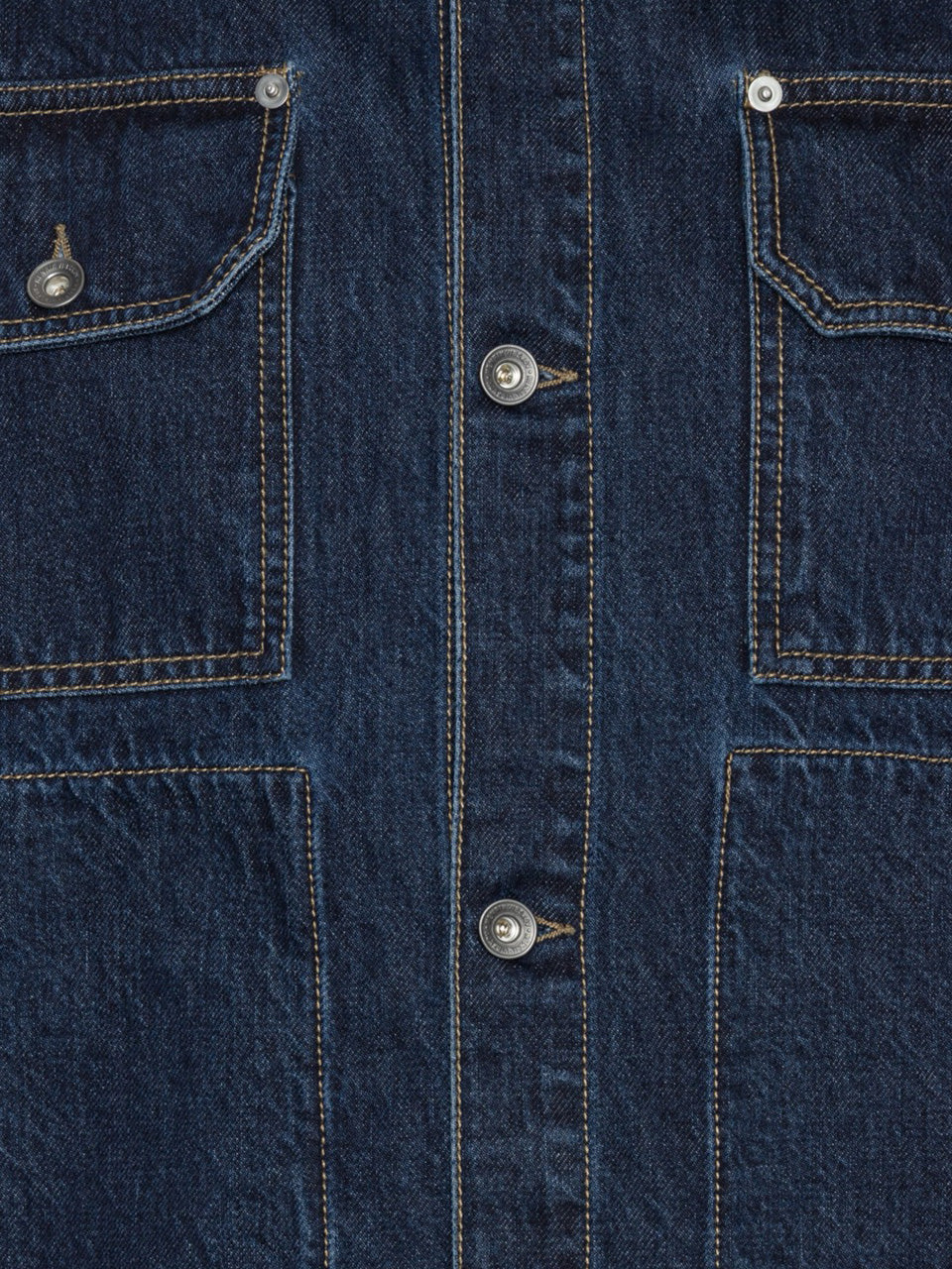 Henrik Vibskov Mads Jacket in Rinse Denim denim detail view