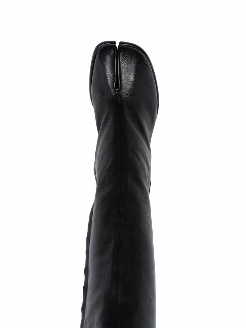 Maison Margiela boots - 80mm Tabi Knee-High Boots black