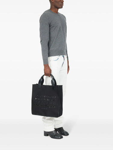 Cabas Shopping Bag Vertical in Black from Maison Margiela