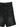 Maison Margiela Denim Shorts in medium black, close-up of washed denim, button fastening and raw-cut frayed hem