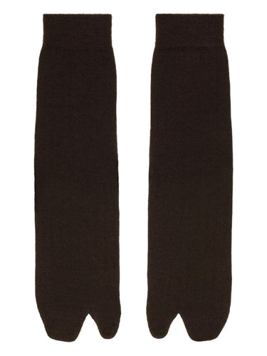 Female Tabi Socks - Dark brown-[-Maison Margiela-1