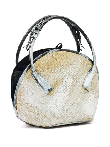 Maison Margiela - medium fortune bag in natural, black and white - 3