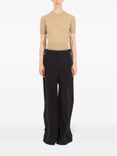 AVP Straight Leg Pants in Black from Maison Margiela
