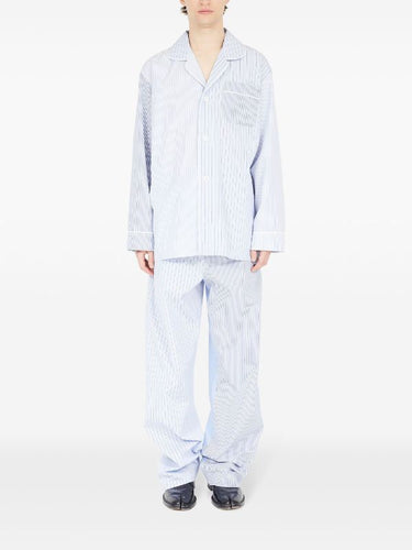 Maison Margiela - striped long sleeve shirt in light blue - 2