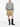 Maison Margiela Sweatshirt in grey melange, full length model view, oversized boxy fit with deconstructed crinkled hem layer