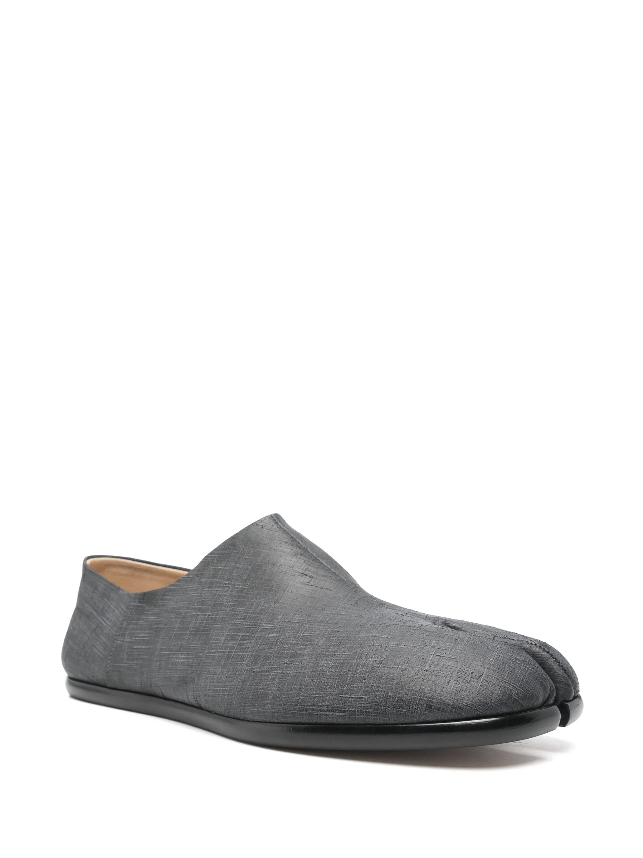 Tabi Babouche in Scratched Grey from Maison Margiela