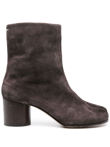 60mm Vintage Leather Tabi Boot - Dark Brown-[-Maison Margiela-1