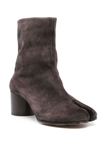 60mm Vintage Leather Tabi Boot - Dark Brown-[-Maison Margiela-2