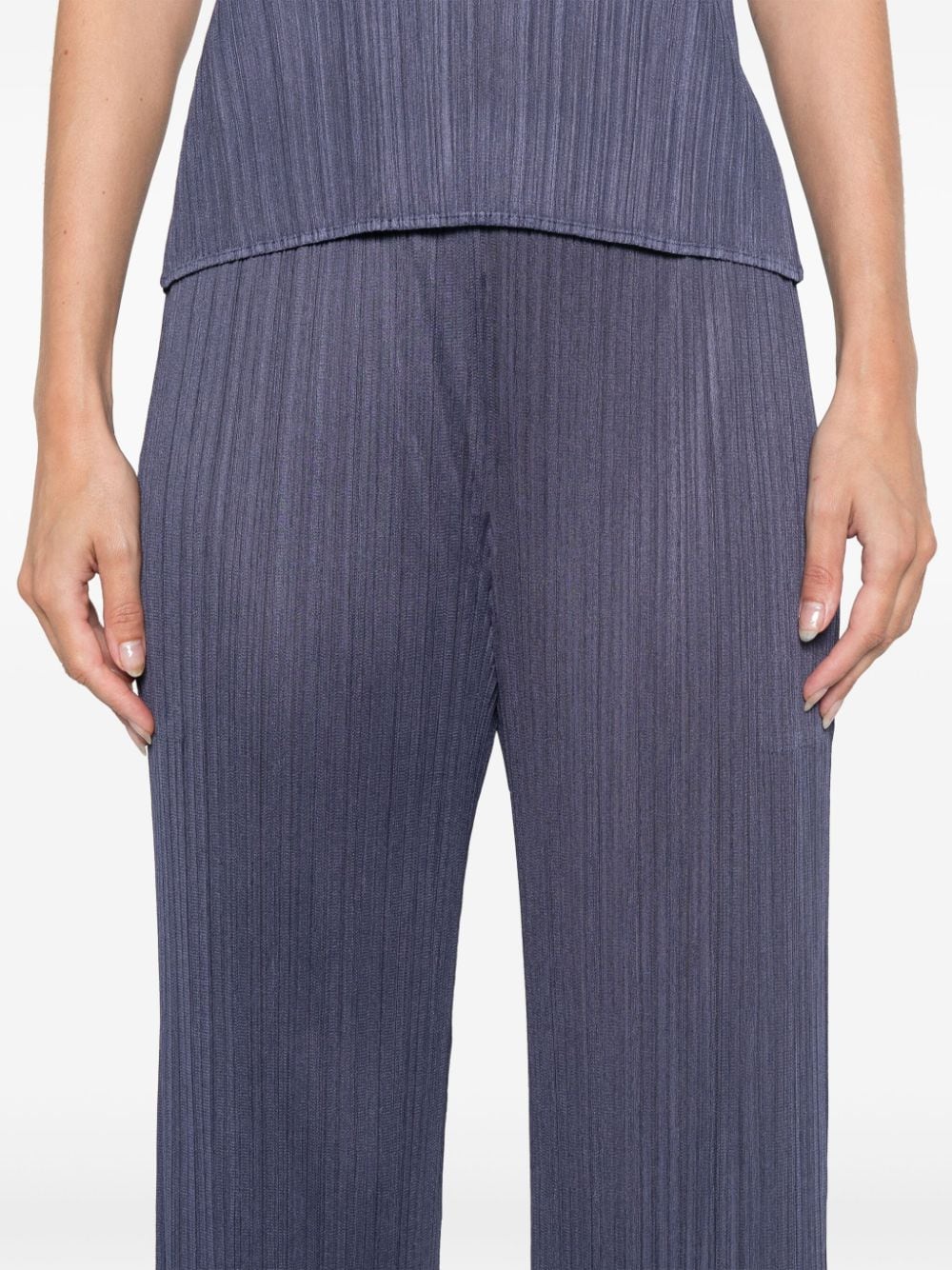 Pleats Please Issey Miyake - MC August Pants in Grayish Navy