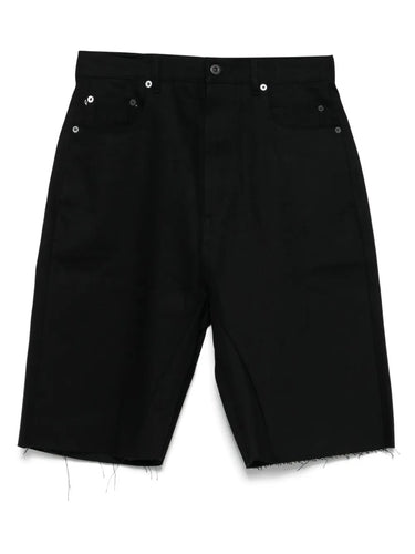 Geth Cutoffs Denim Pants in Black from Rick Owens DRKSHDW