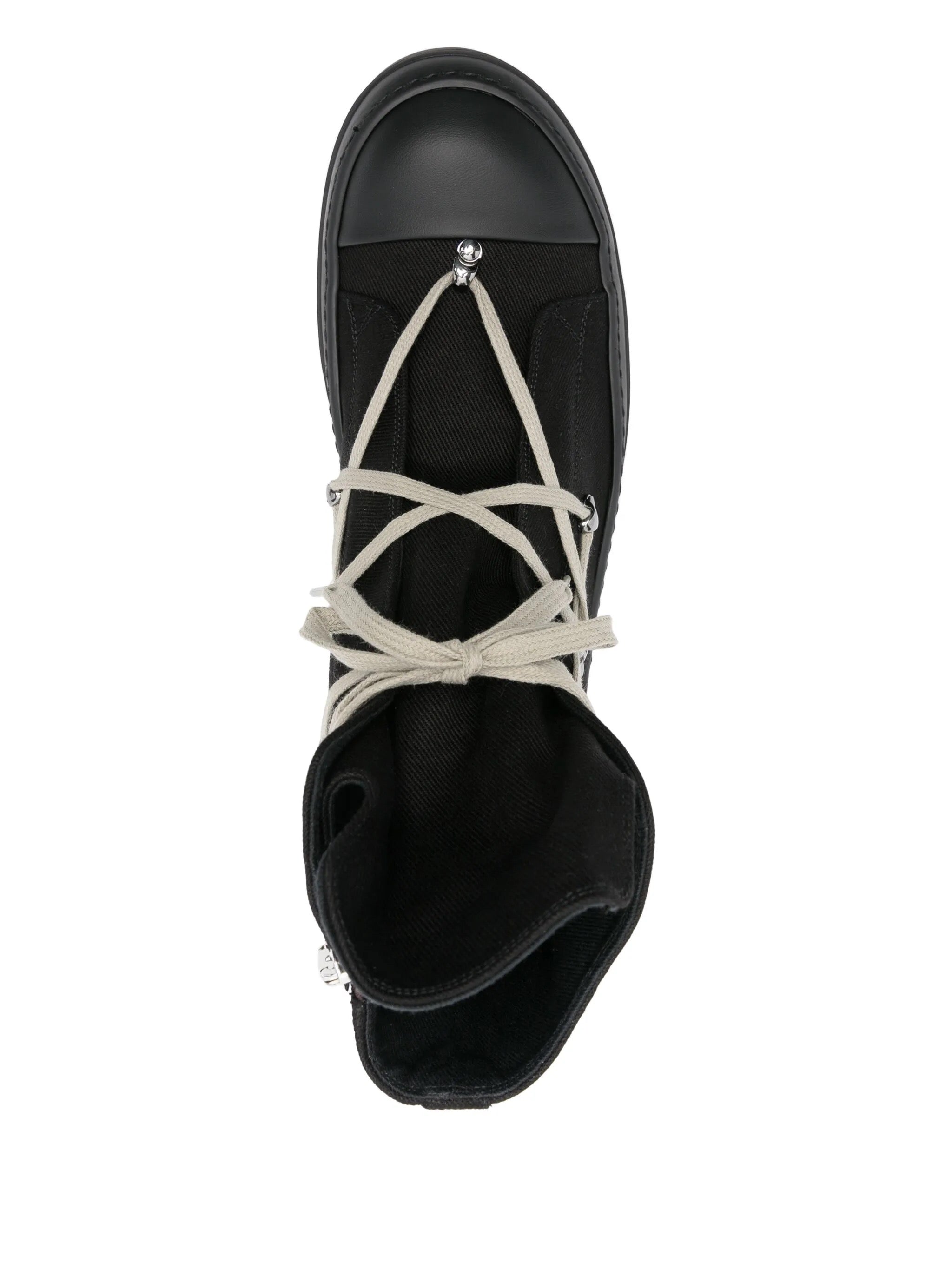 SS25 Denim Hexa Sneakers in Black/Pearl/Black/Black from Rick Owens DRKSHDW