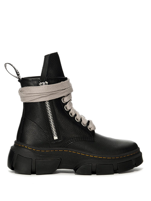 rick owens dr. martens dmxl jumbo lace boot in black - 1