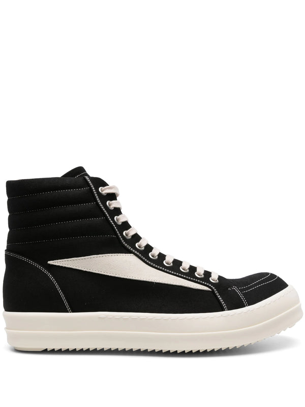 Rick Owens DRKSHDW - Scarpe Vintage High Sneakers in Black/Milk/Milk