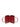 Comme des Garçons Wallet SA2100HA Red - open view showing card slots and compartments