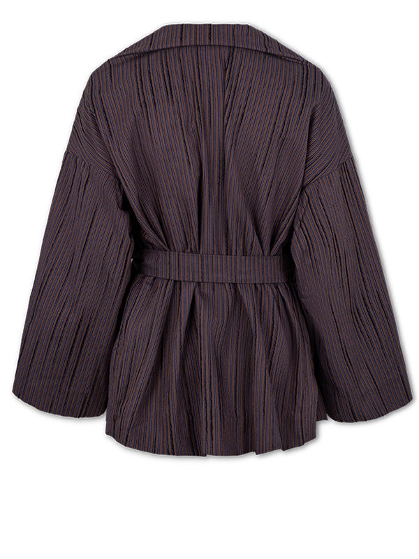 Sloth Rousing - Pillow jacket in brown stripes - 2
