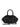 Black handbag from Simone Rocha with floral embellishments on a white background