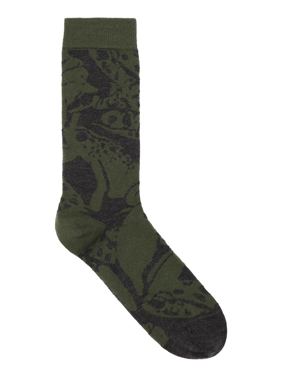 Swamp Sock in Green Mess Frog by Henrik Vibskov