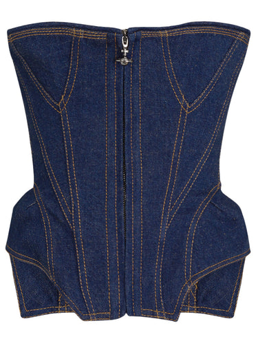 Denim Cobrax Corset in Indigo from Vivienne Westwood