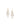 Issa Earrings- Gold / White