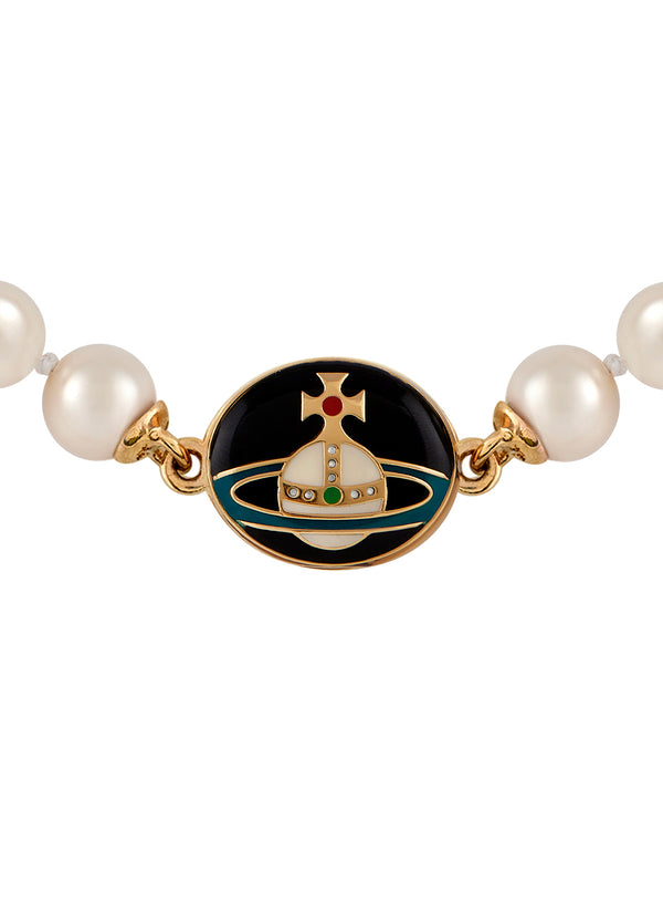 Vivienne Westwood - Loelia large pearl necklace in gold - 2