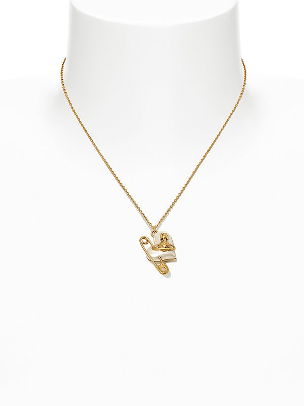 Vivienne Westwood - Orietta pendant necklace in gold and pearl - 1