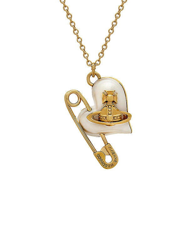 Vivienne Westwood - Orietta pendant necklace in gold and pearl - 2