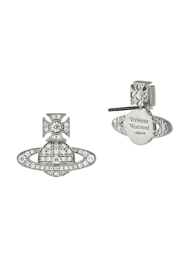 Vivienne Westwood - Carmela Bas Relief earrings in platinum - 2