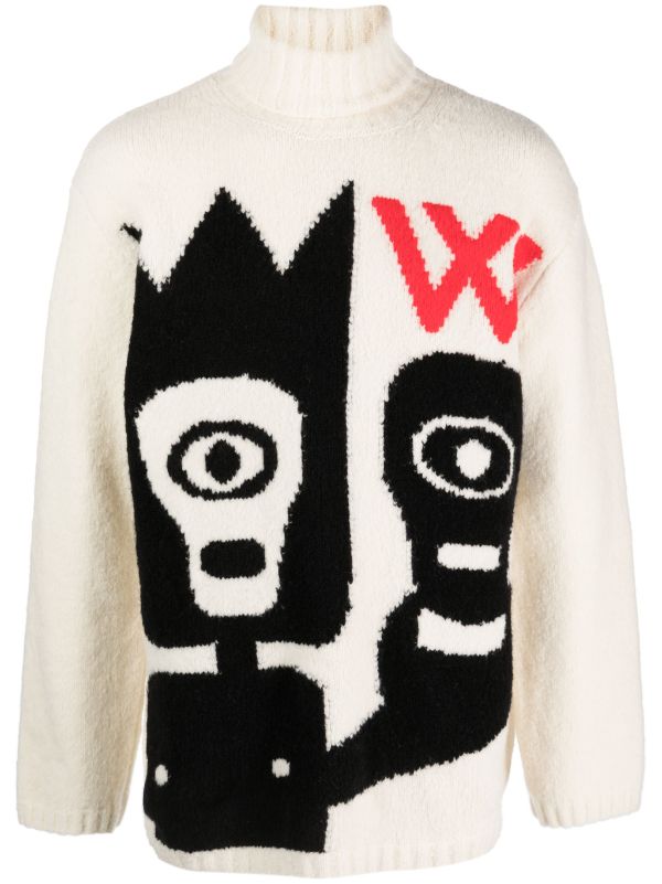 Louis Vuitton D-Ring Turtleneck Sweater Milk White. Size XL